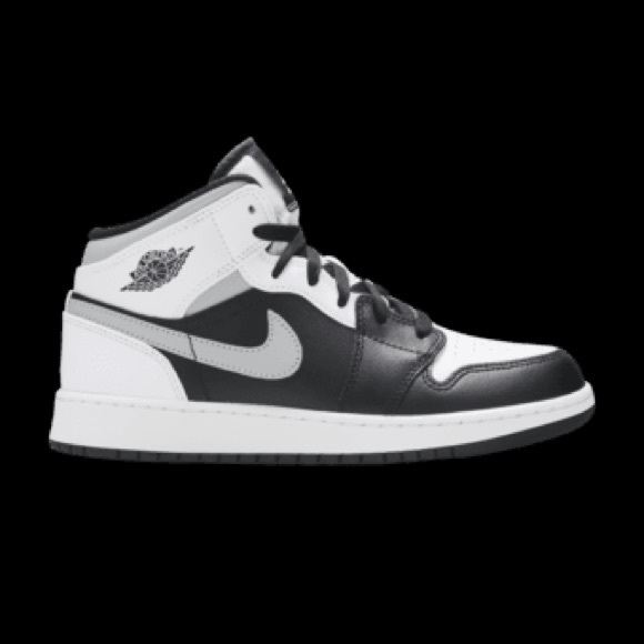Air Jordan 1 Mid GS 'White Shadow' – Size US 5.5 Y - Picture 1 of 3